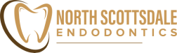 North Scottsdale Endodontics logo featuring tooth icon and gold lettering