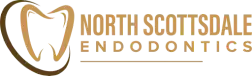 North Scottsdale Endodontics logo featuring tooth icon with brown and gold styling